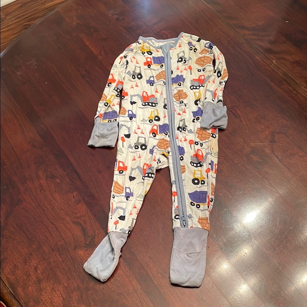 Little Sleepies Gray Footies with Integrated Feet